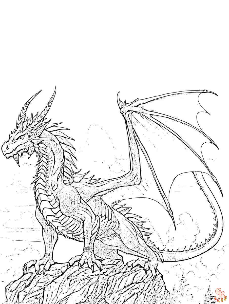 dragon coloring sheet