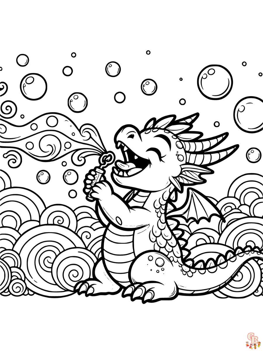 dragon cute coloring pages