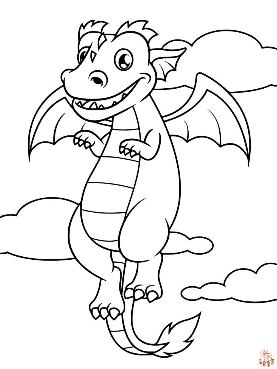 dragon fly coloring page