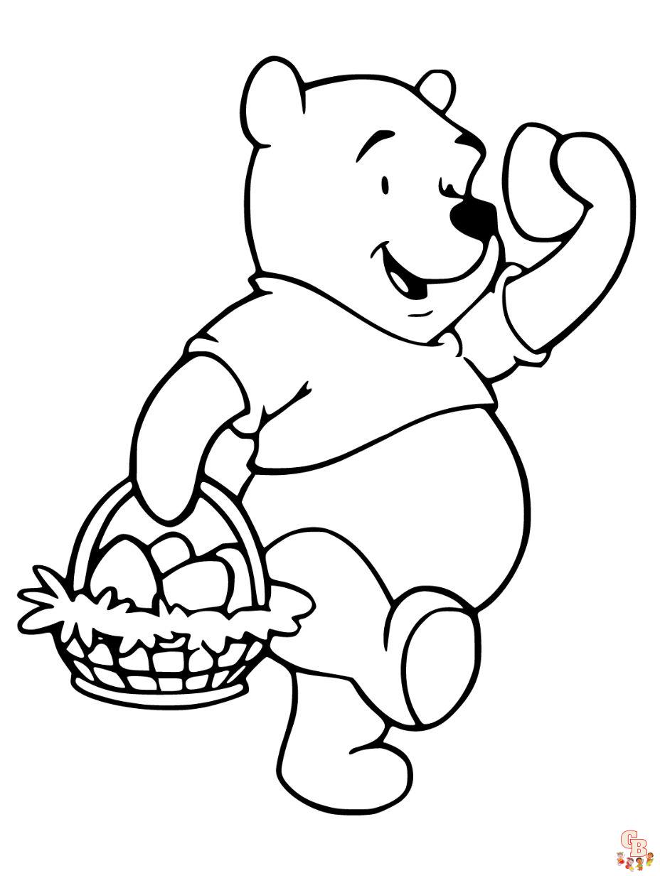 easter coloring pages winnie the pooh for kids