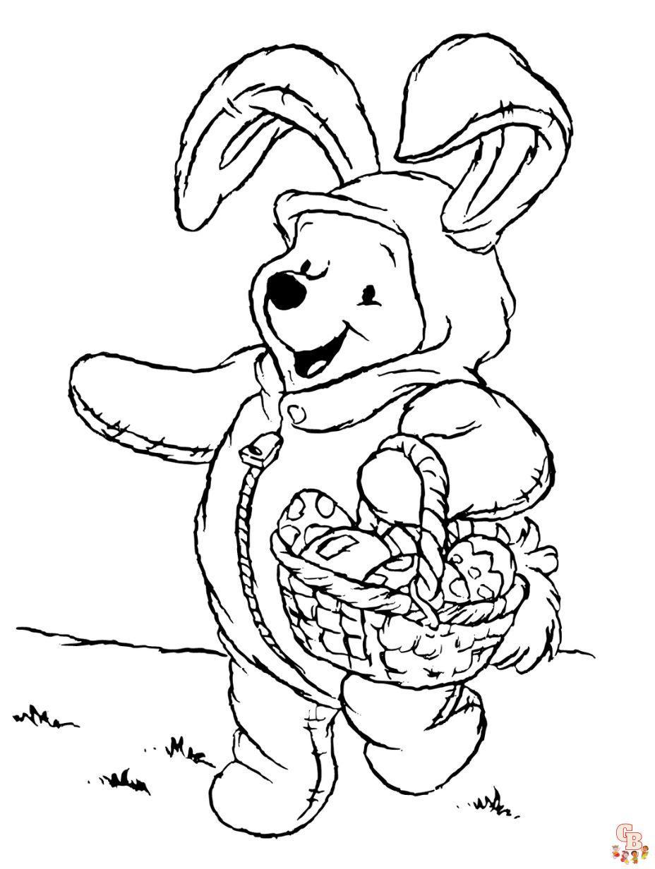 easter coloring pages winnie the pooh printable