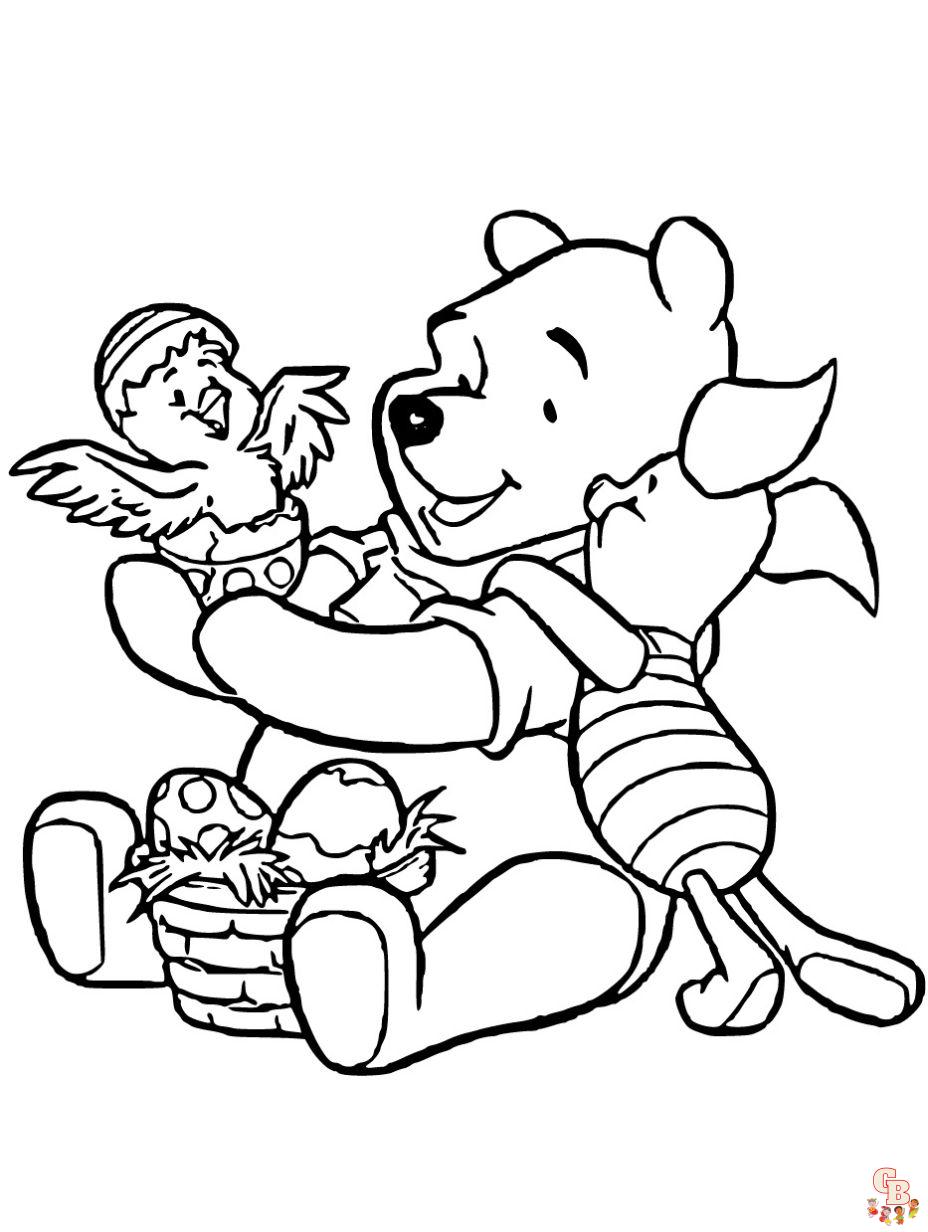 easter coloring pages winnie the pooh