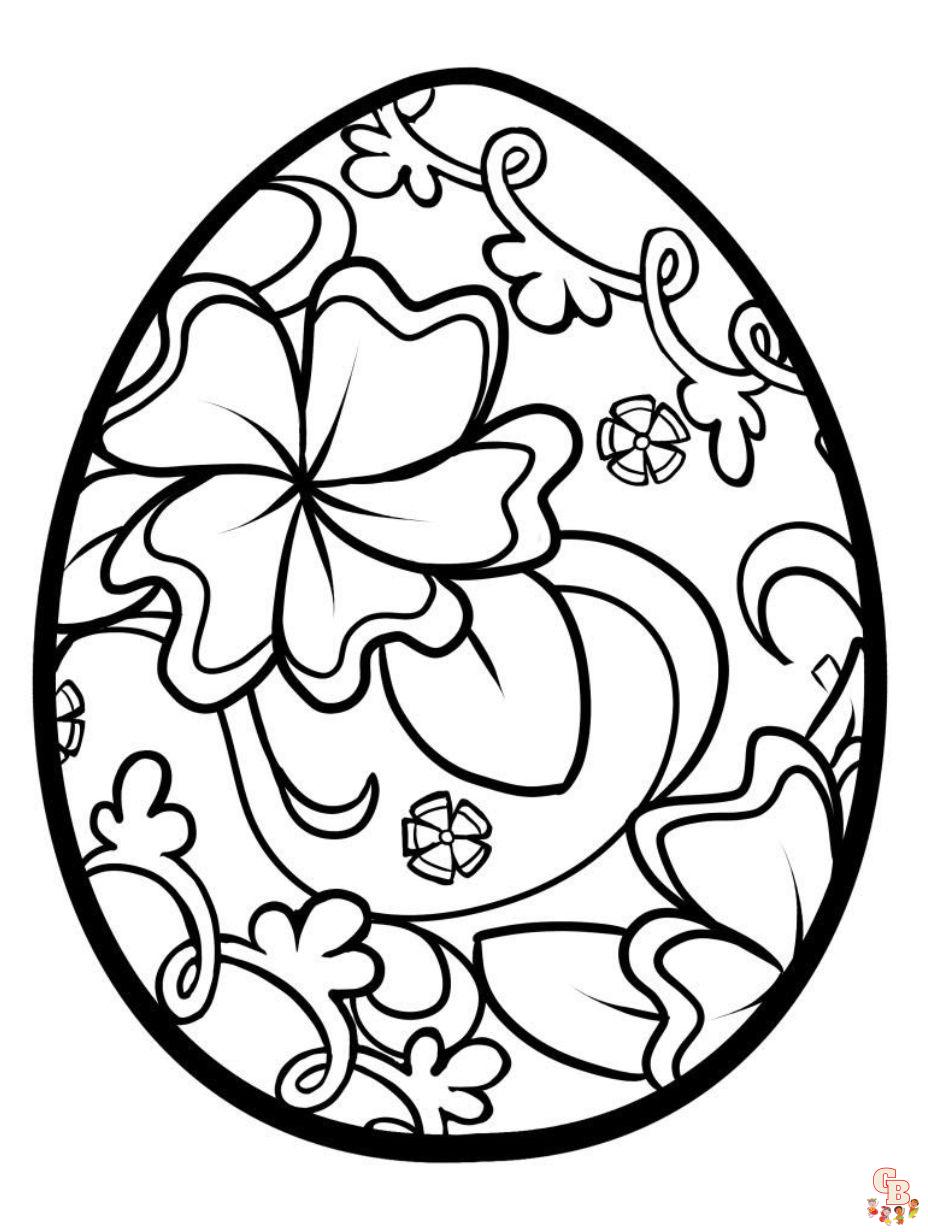 easter egg coloring page