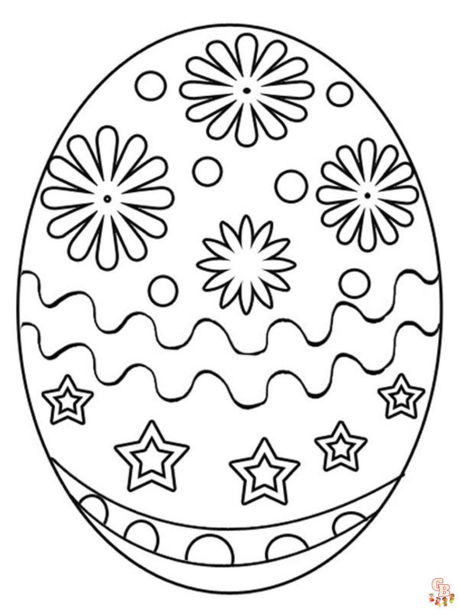 easter egg coloring pages