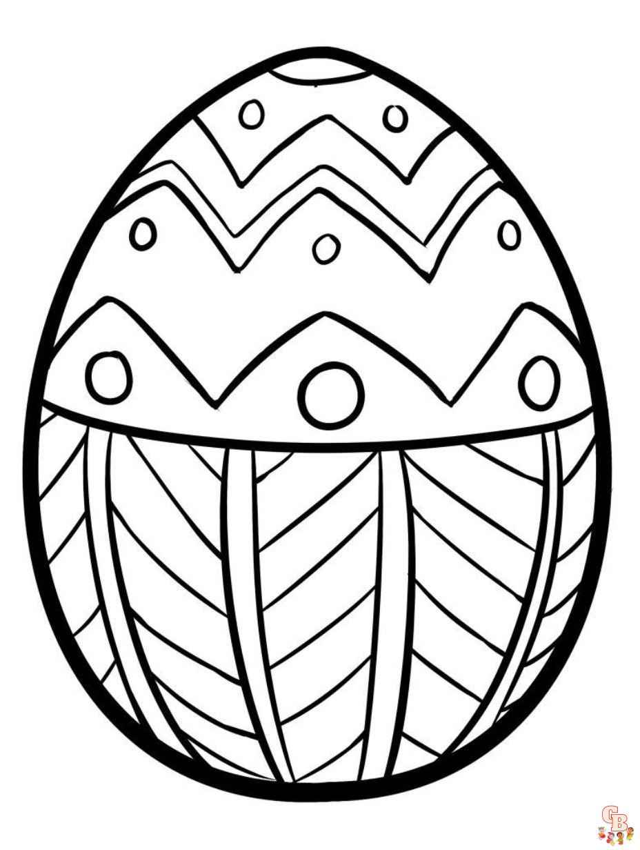 easter eggs coloring pages