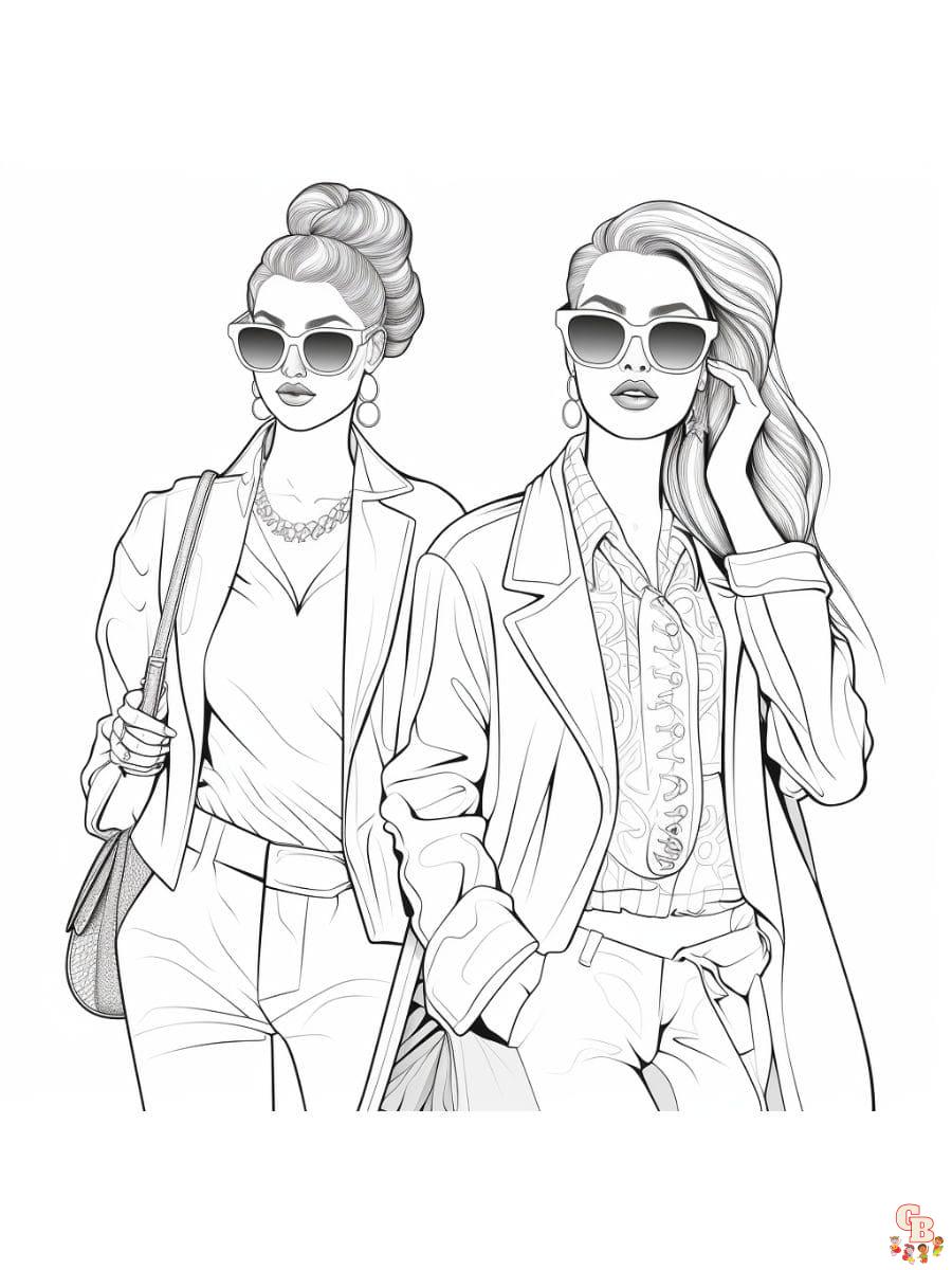 fashion coloring pages