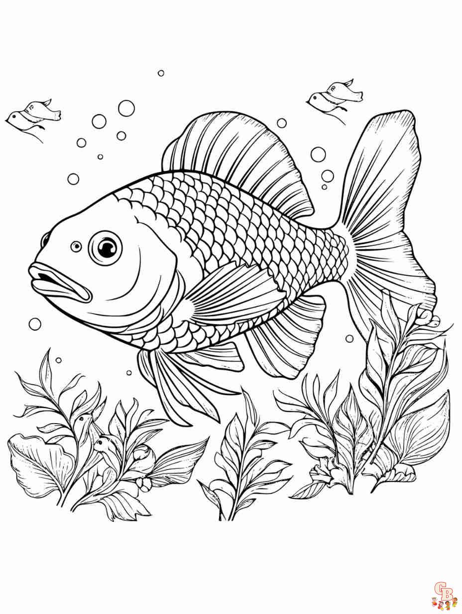 fish coloring page