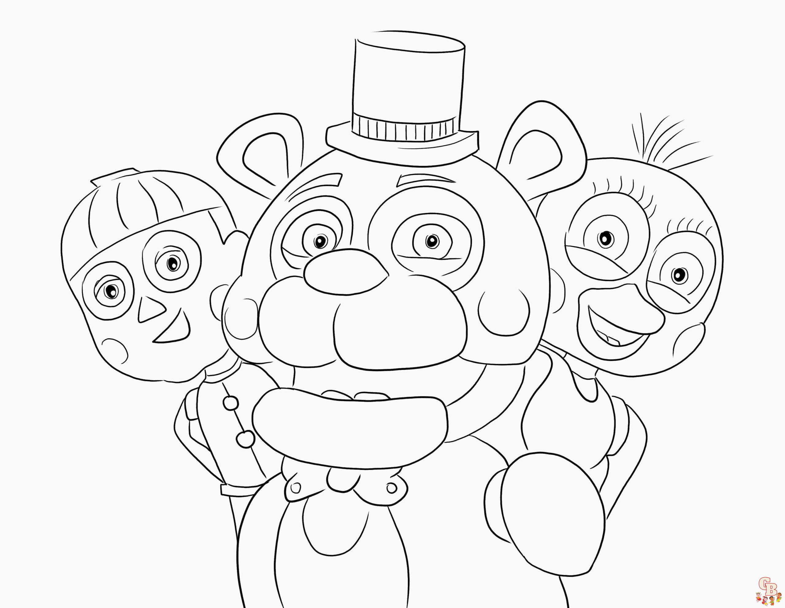 five nights at freddys coloring pages