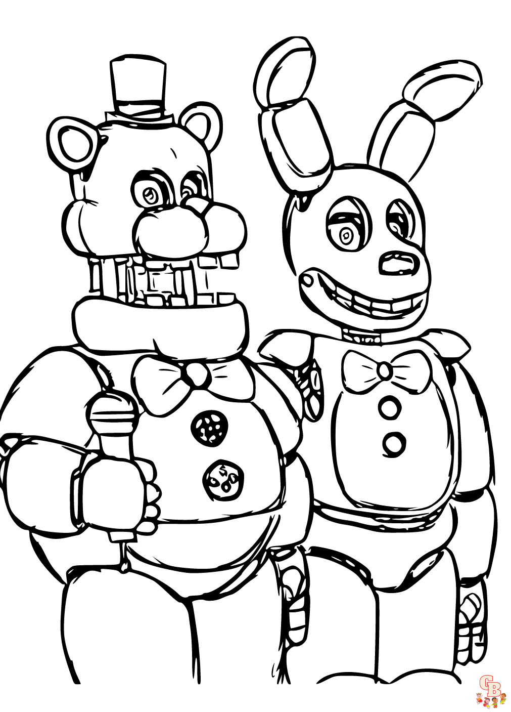 five nights of freddy coloring pages