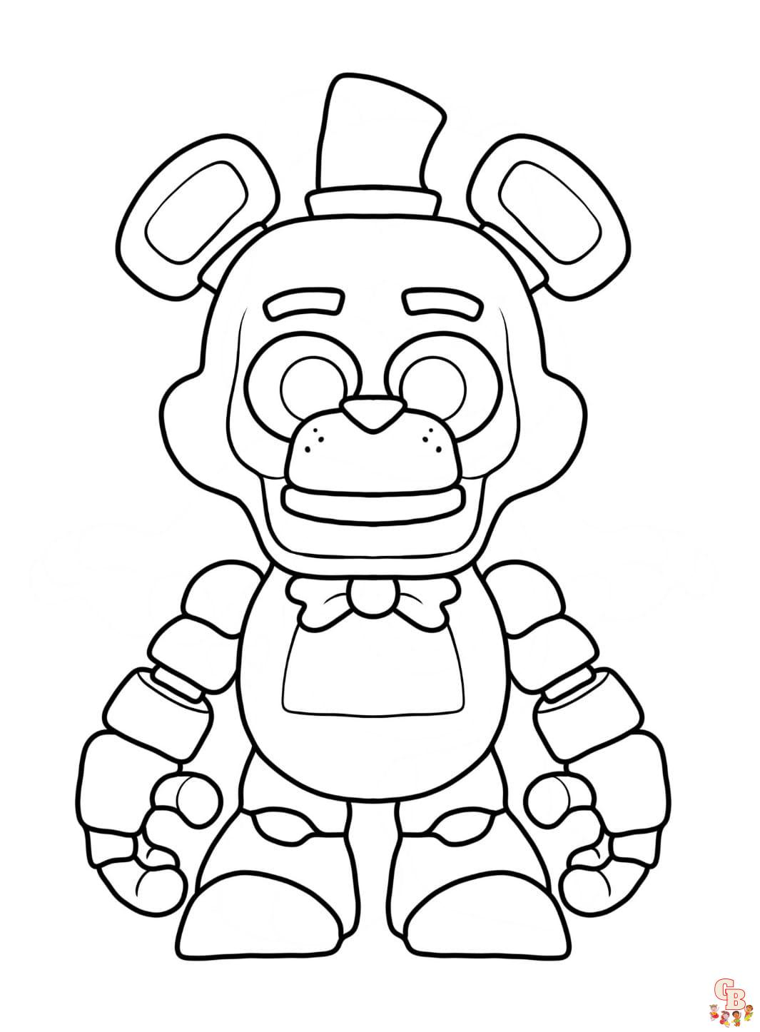 five nights of freddys coloring pages