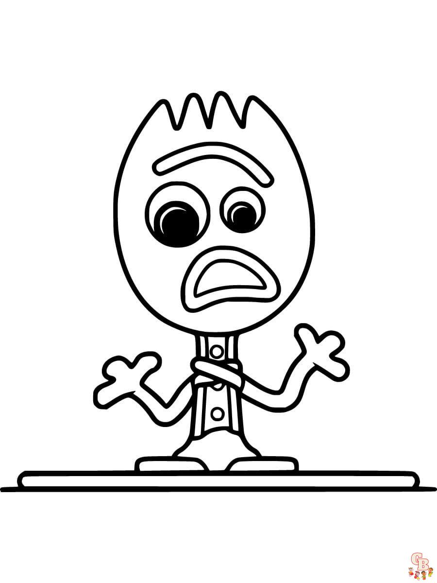 forky coloring pages