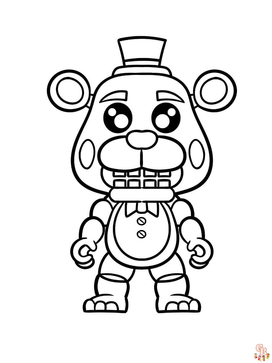 freddy coloring pages