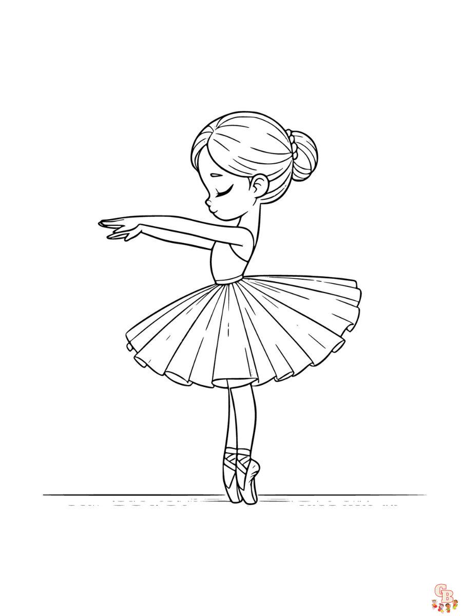 free ballerina coloring pages