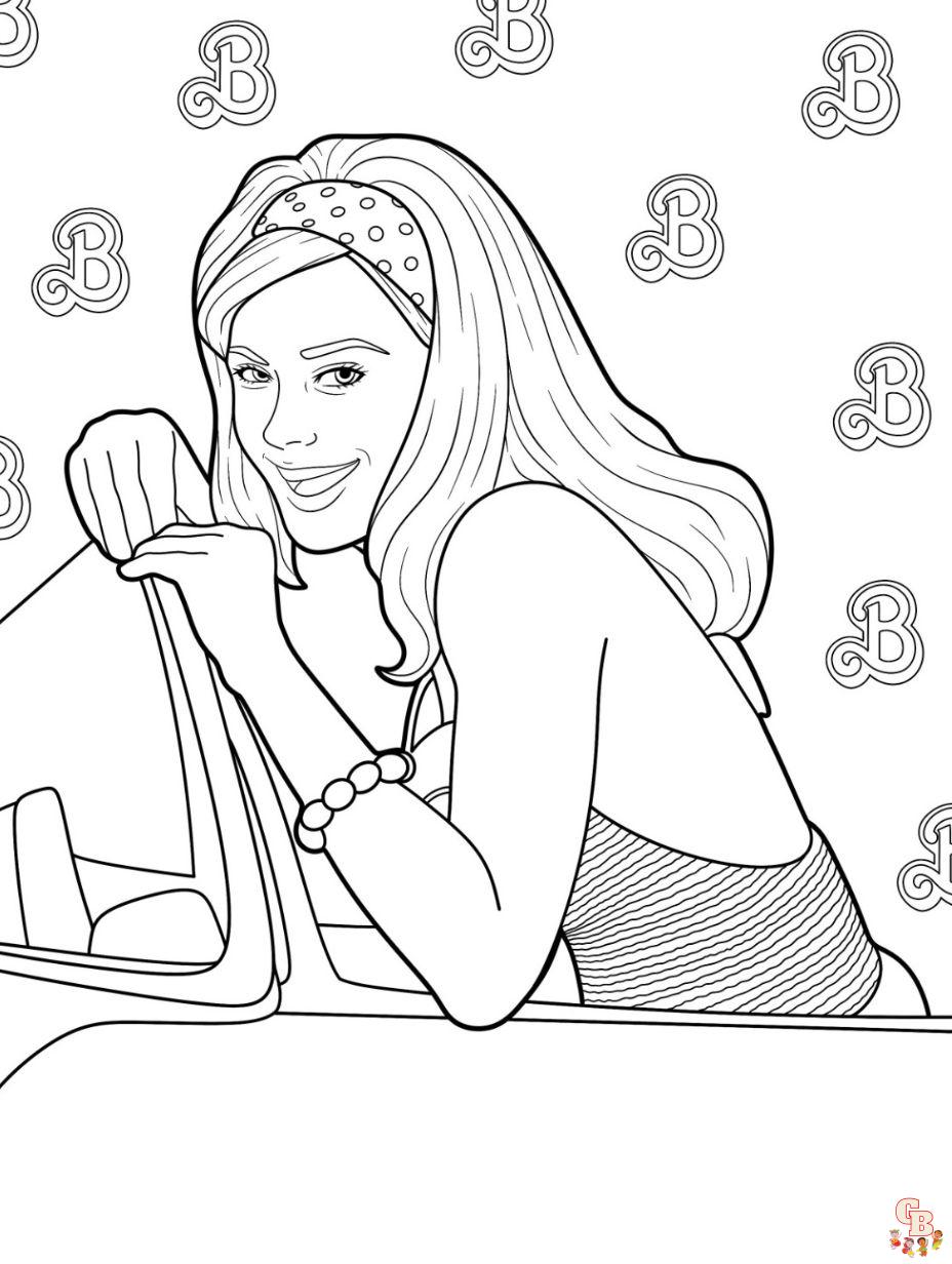 free barbie movie coloring pages