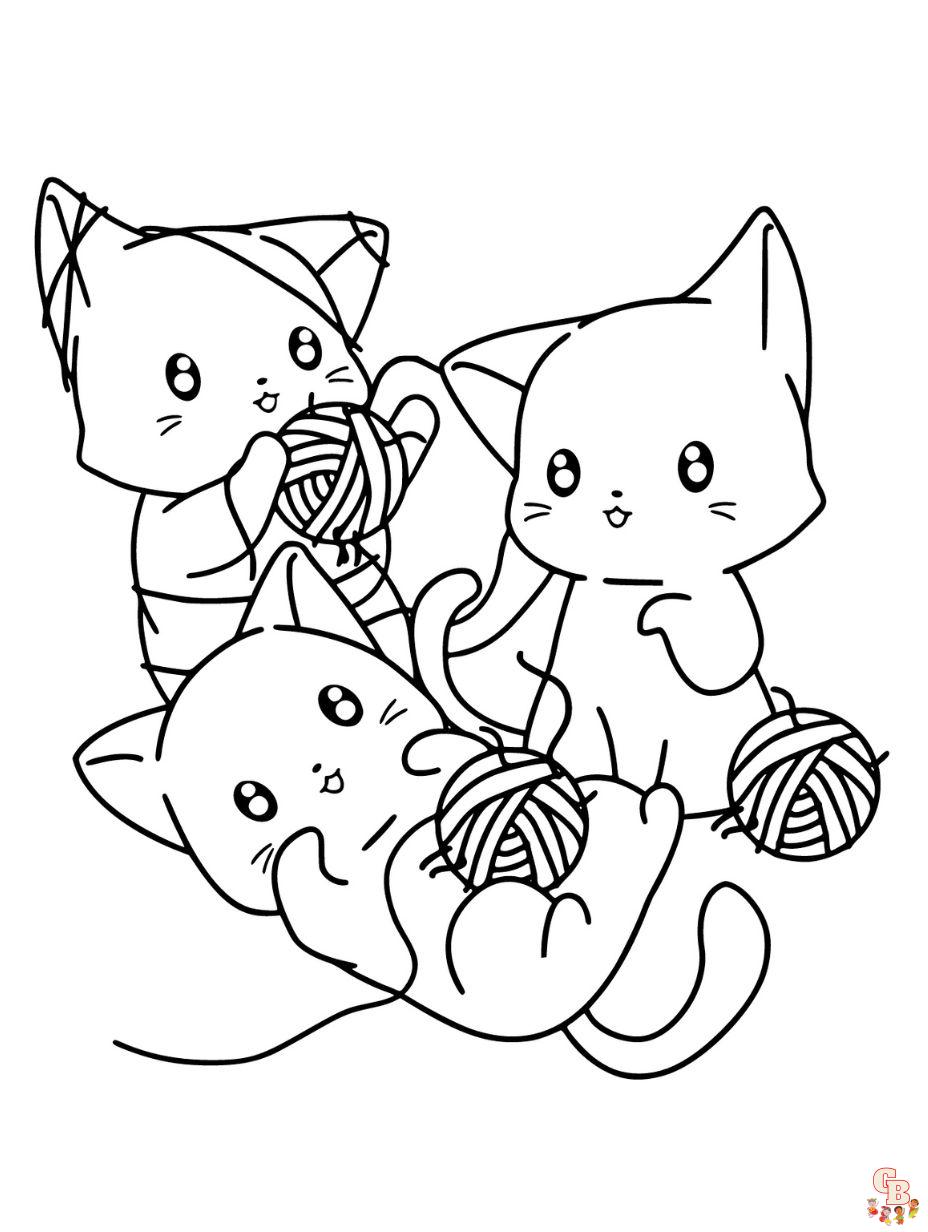 free cat coloring pages