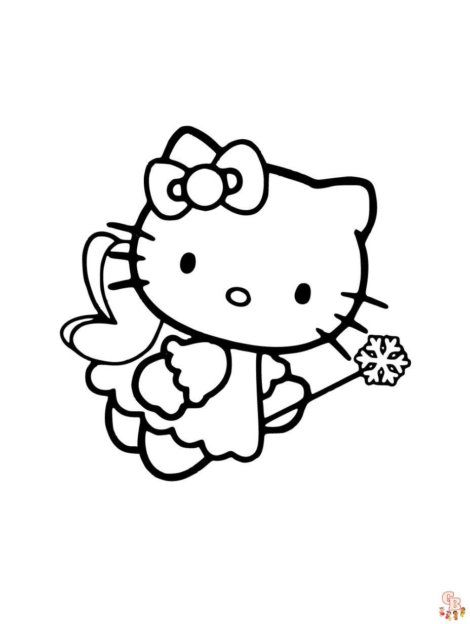 free coloring page hello kitty