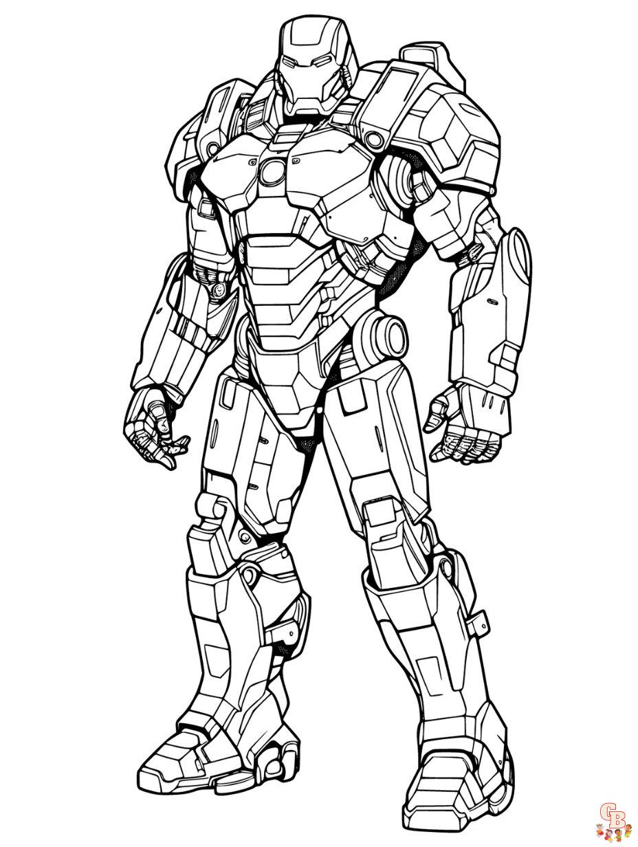 free coloring pages iron man