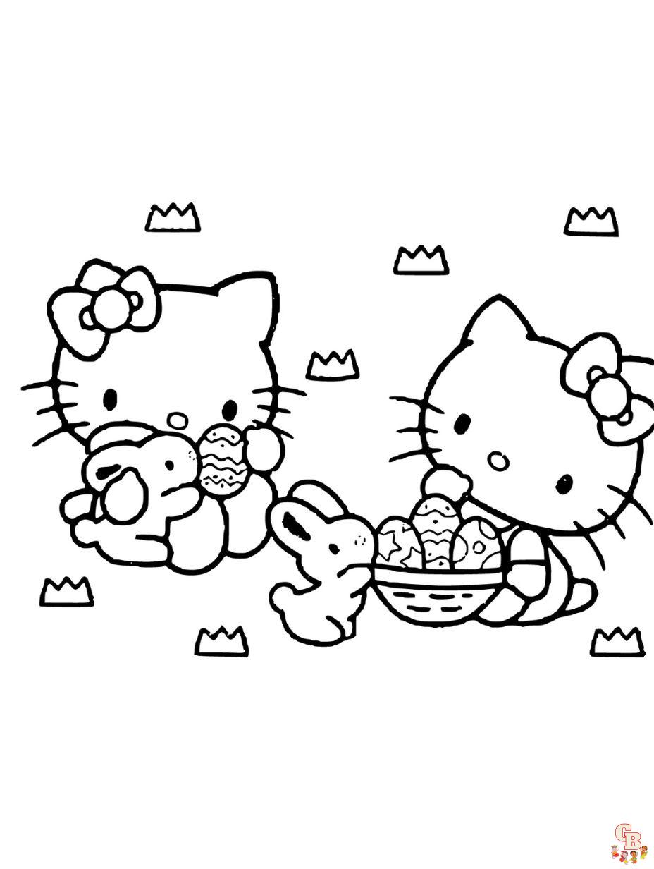 free coloring pages of hello kitty