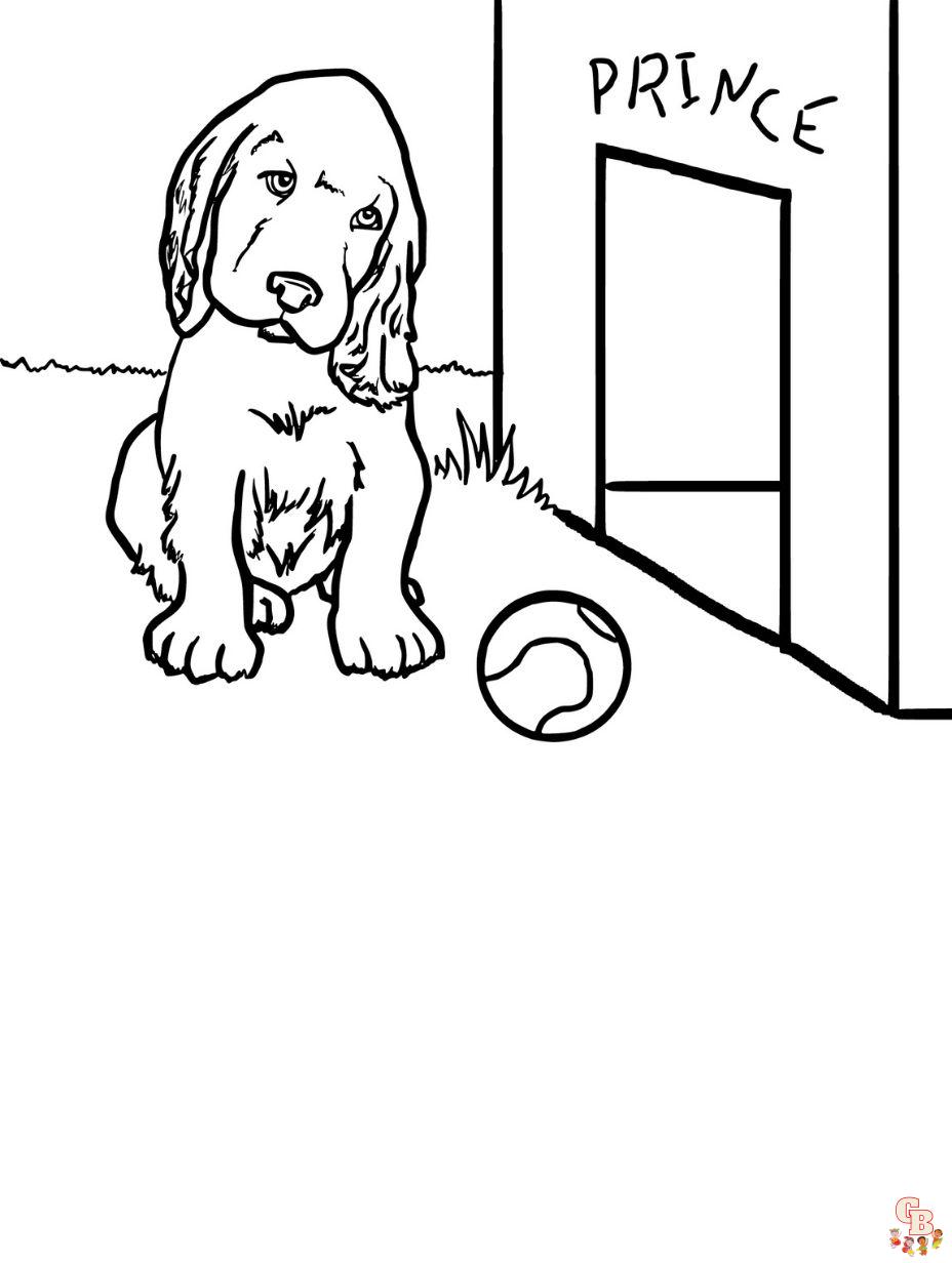 free dog printable coloring pages