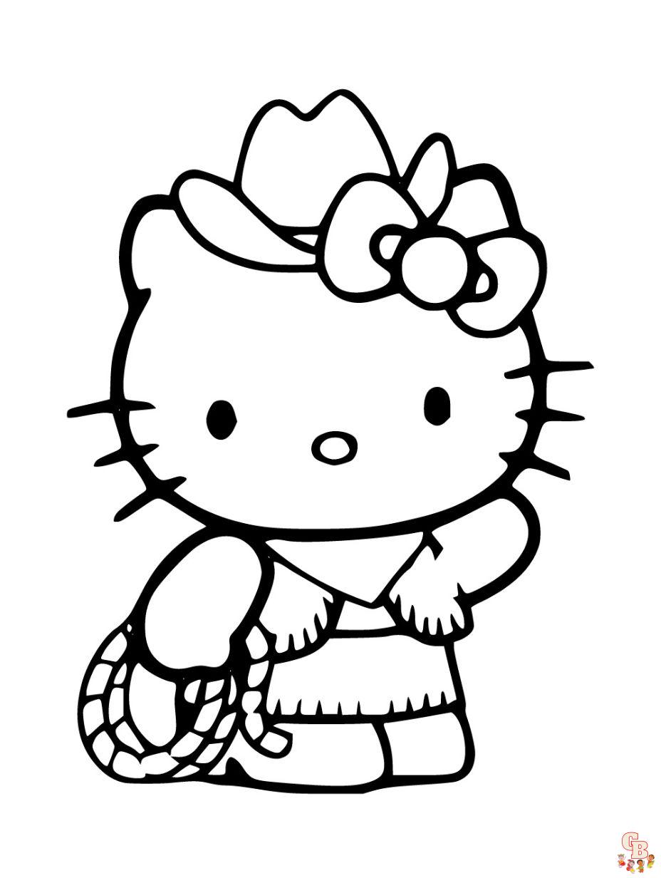 free hello kitty coloring pages