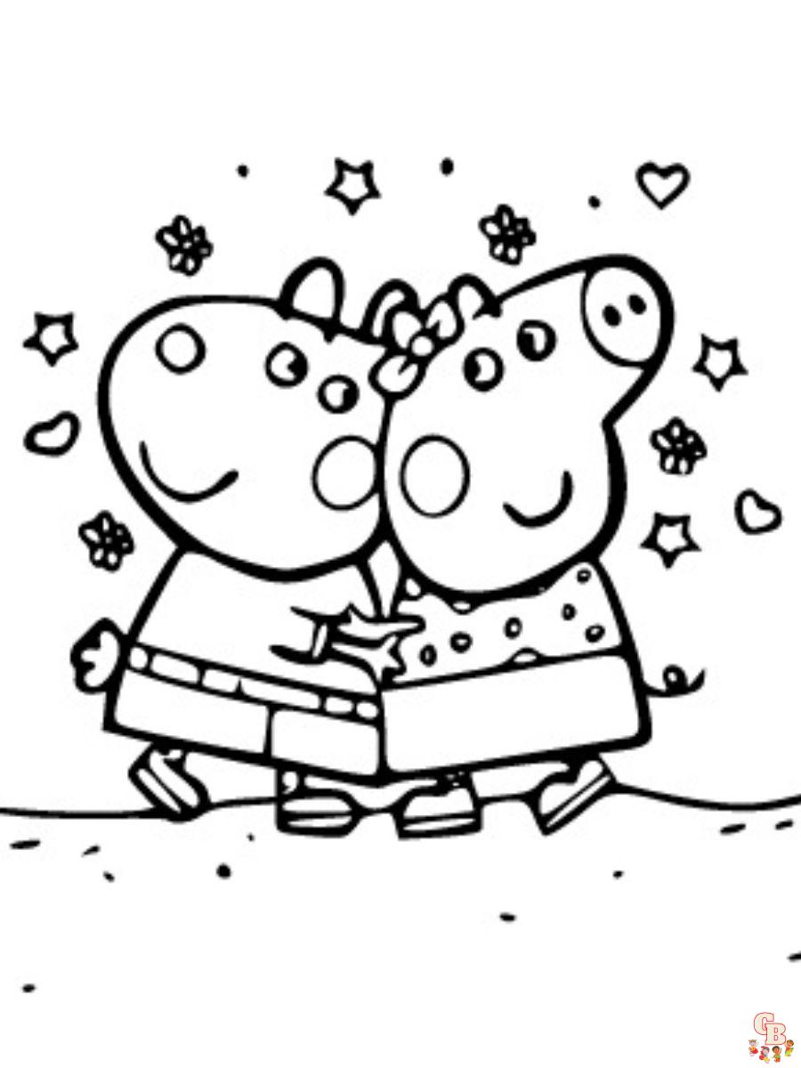 free peppa pig coloring pages