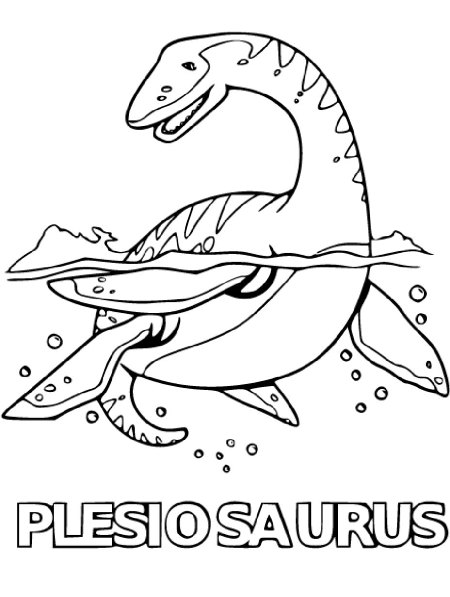 free plesiosaurus coloring pages