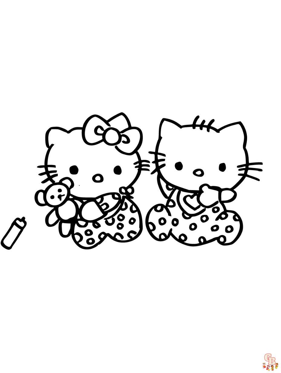 free printable coloring pages hello kitty