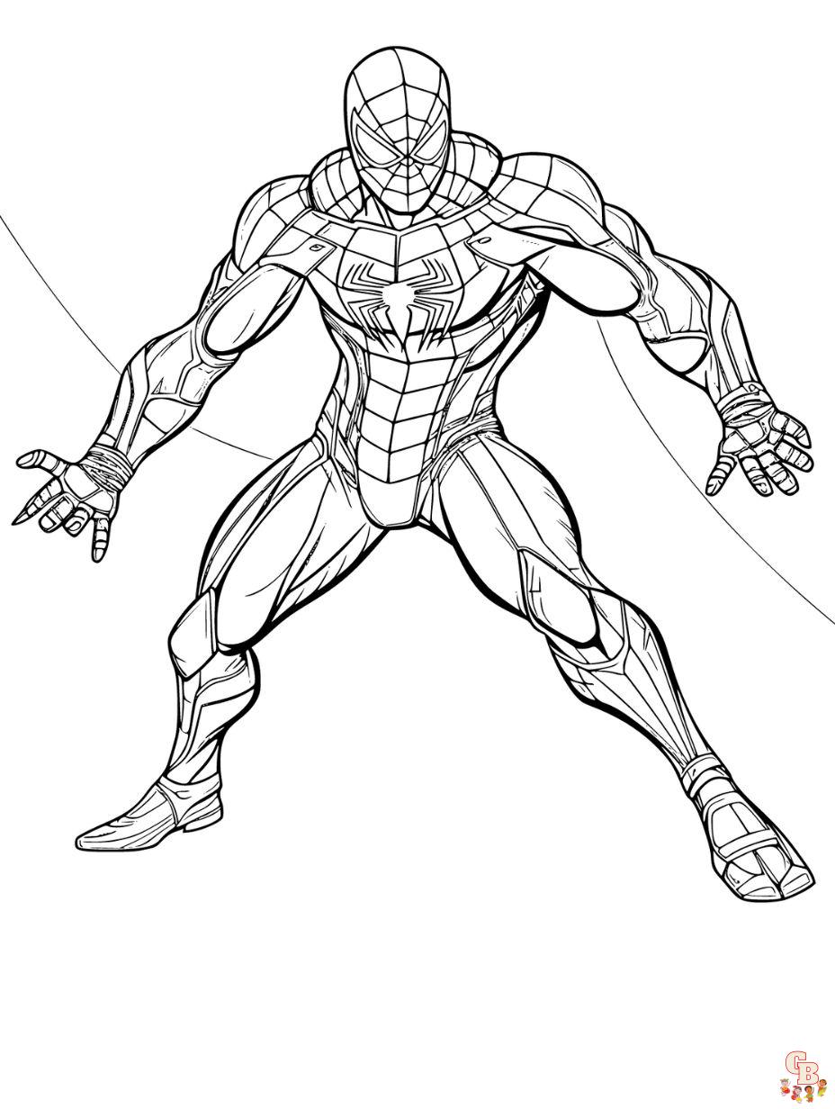 free printable coloring pages spiderman