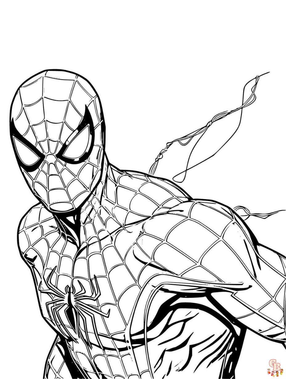 free printable coloring sheet spiderman coloring pages