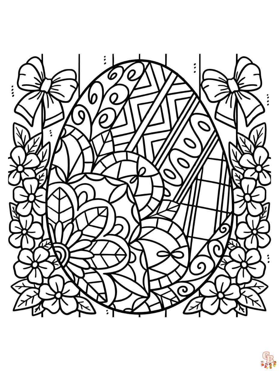 free printable easter egg mandala coloring pages