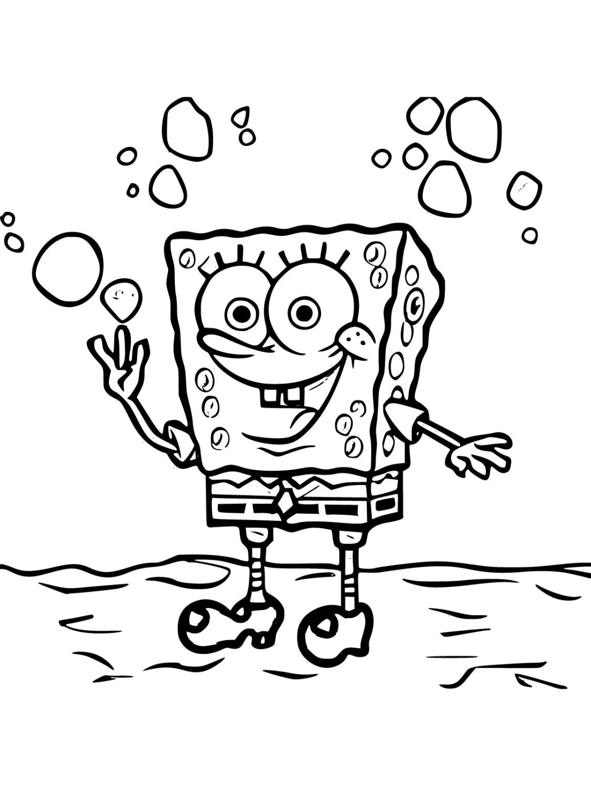 Spongebob Coloring Pages Free, Printable and Easy to Color