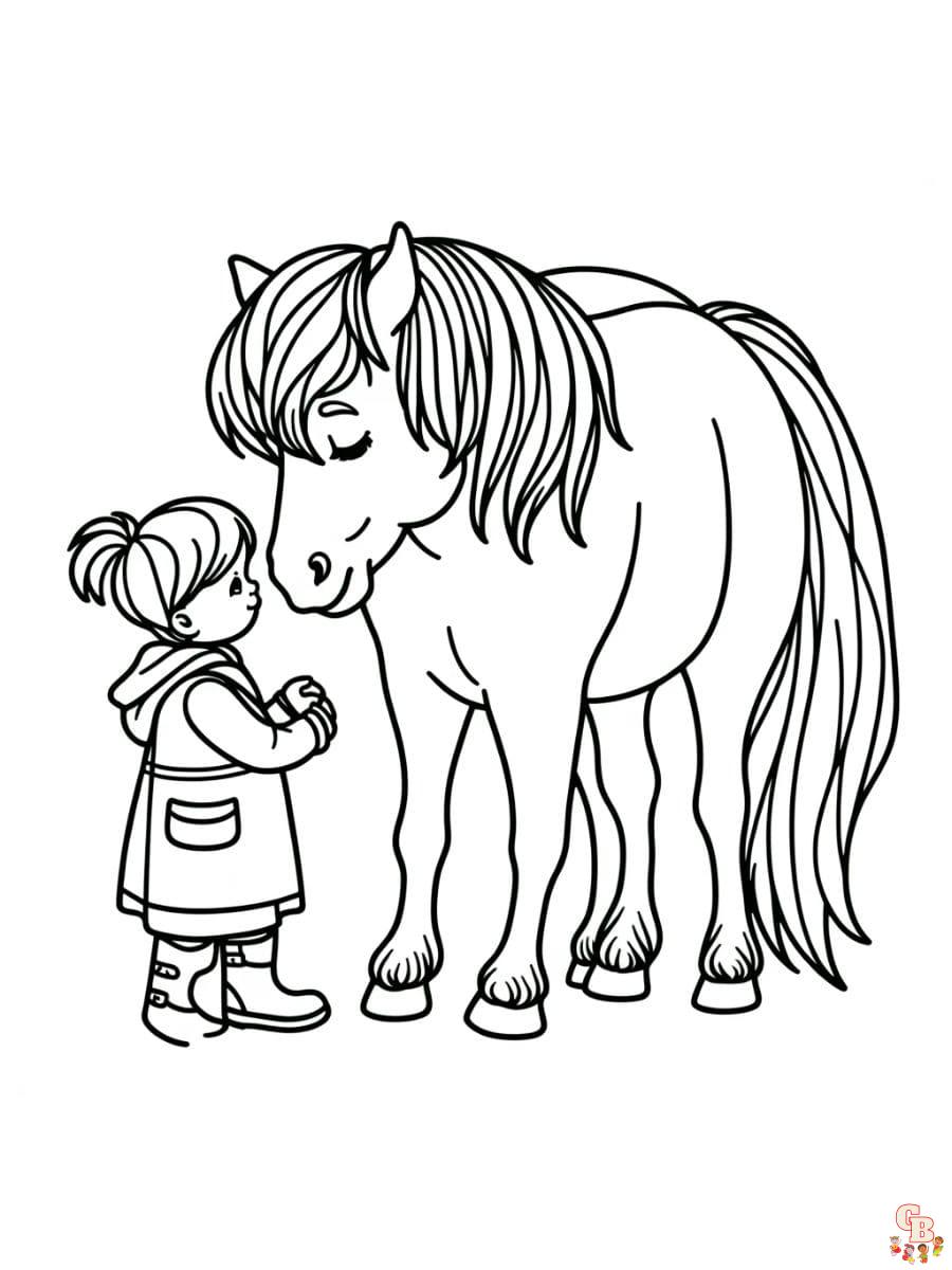 free printable horse coloring pages