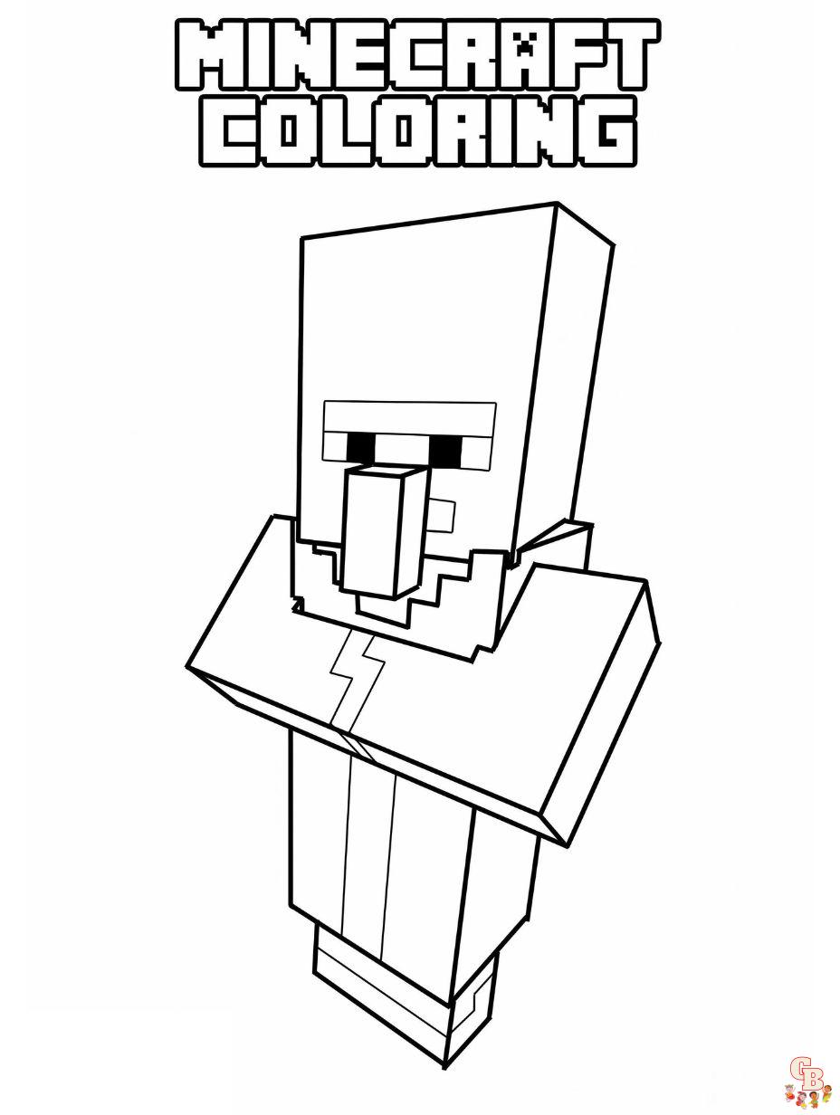 free printable minecraft coloring pages