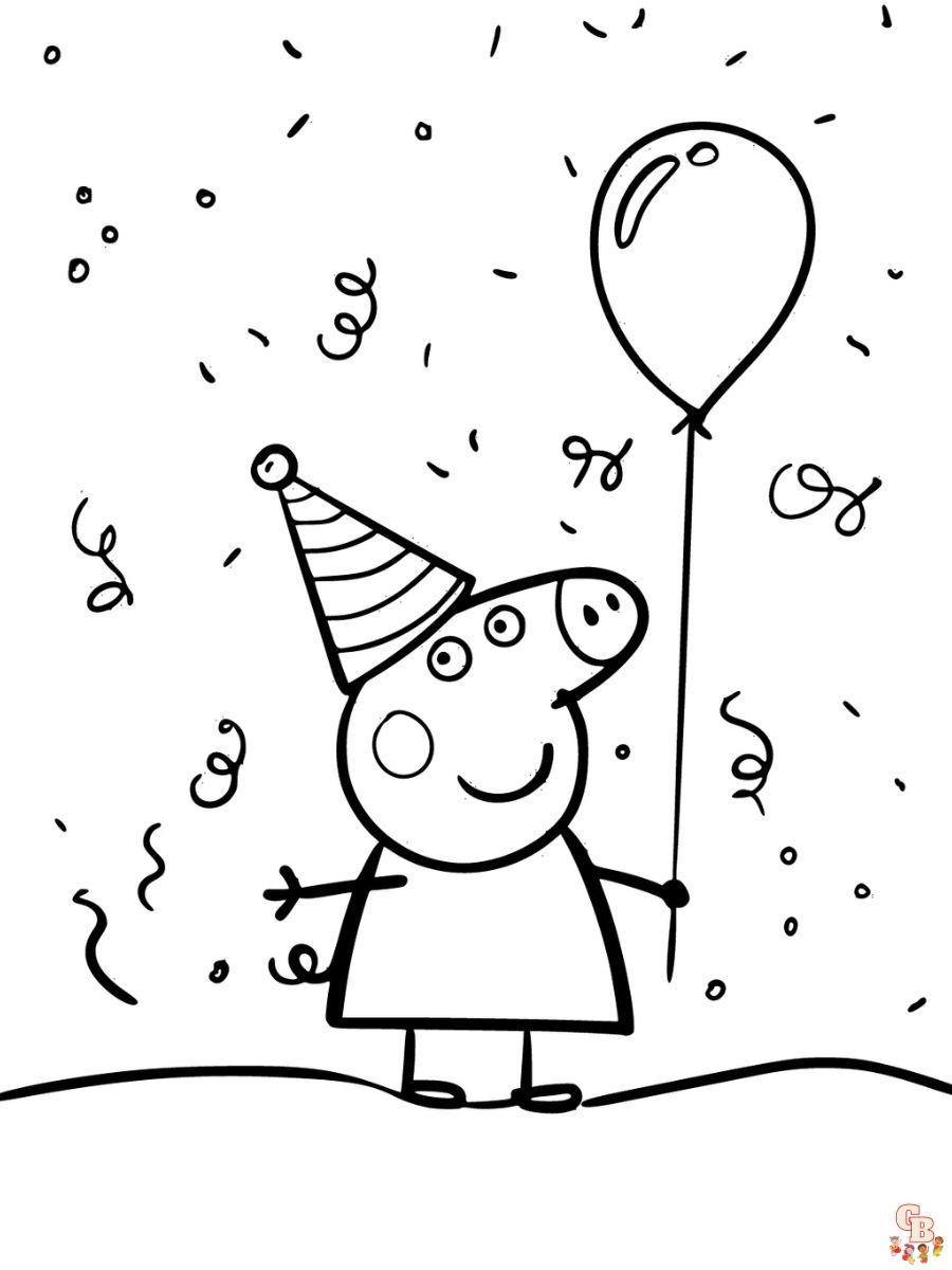 free printable peppa pig coloring pages