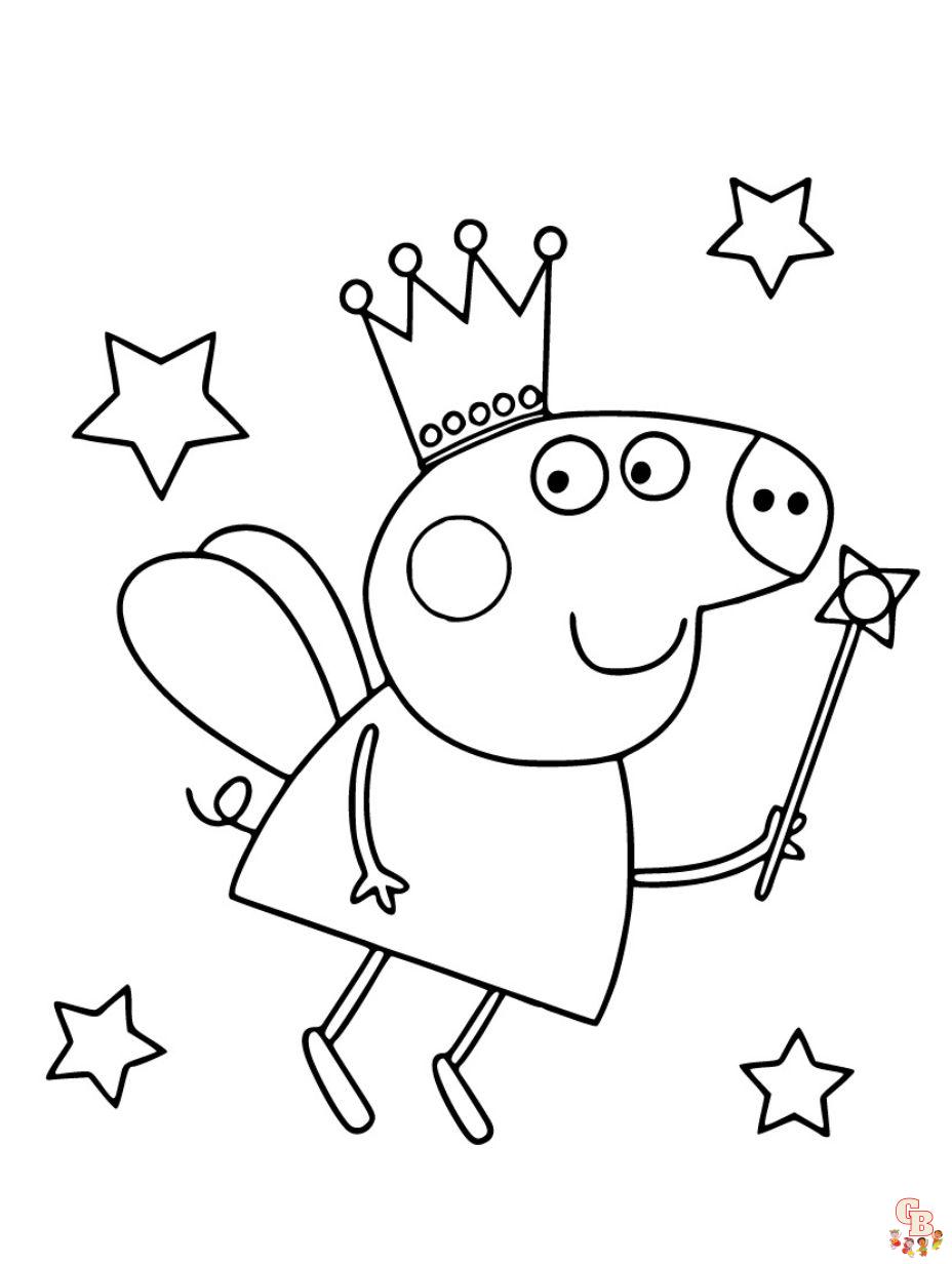 free printable peppa pig coloring pages