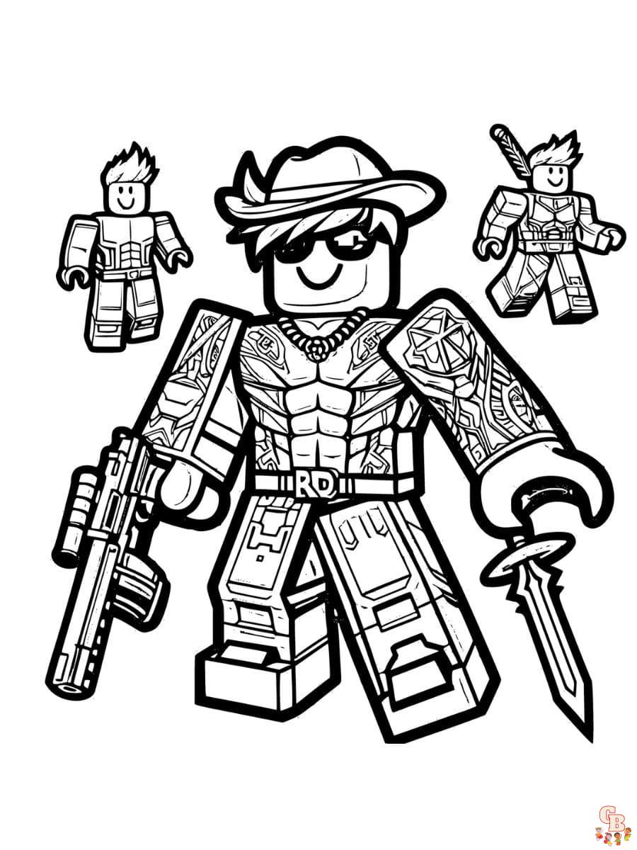 free printable roblox coloring pages