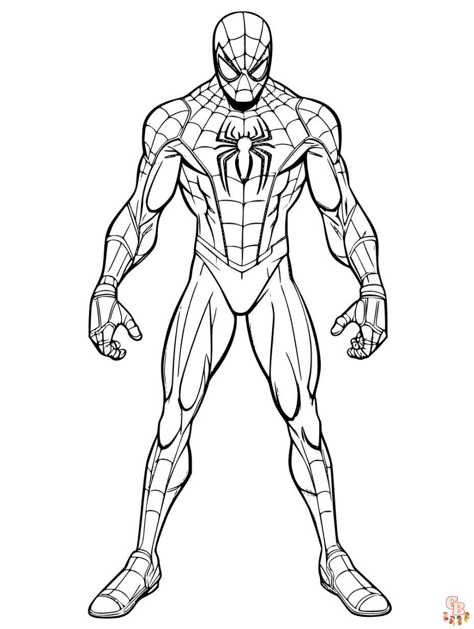 free printable spiderman coloring pages