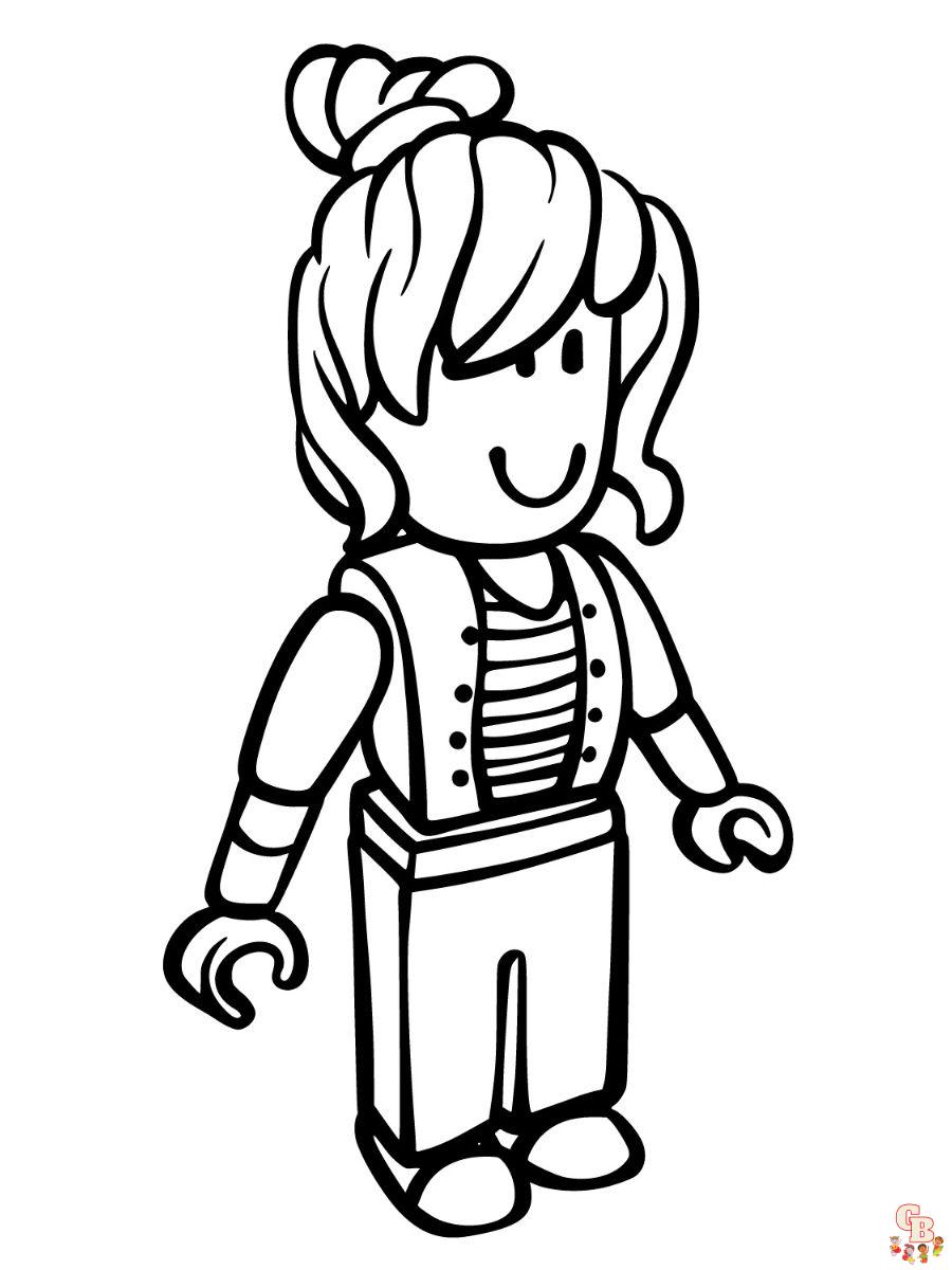 free roblox coloring page