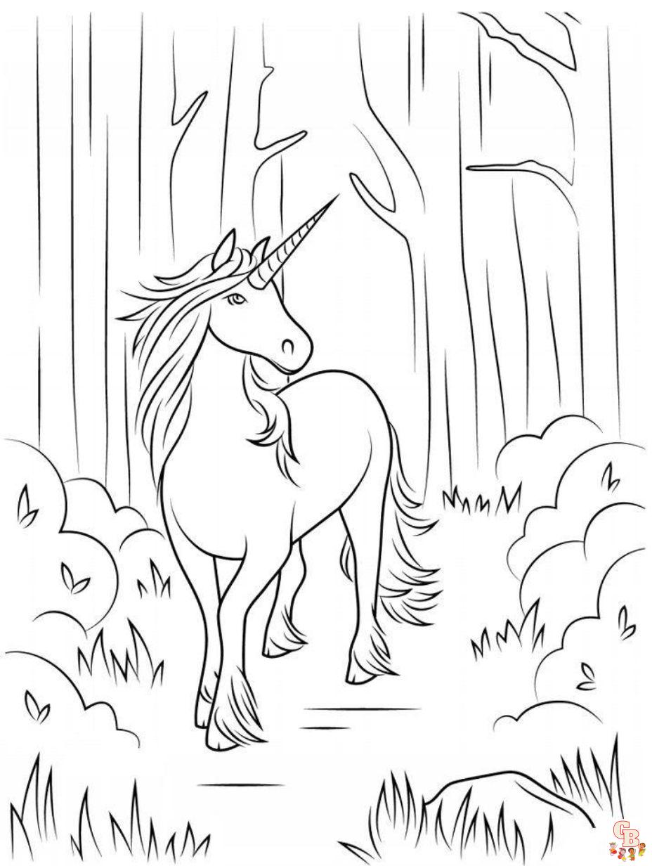 free unicorn coloring pages