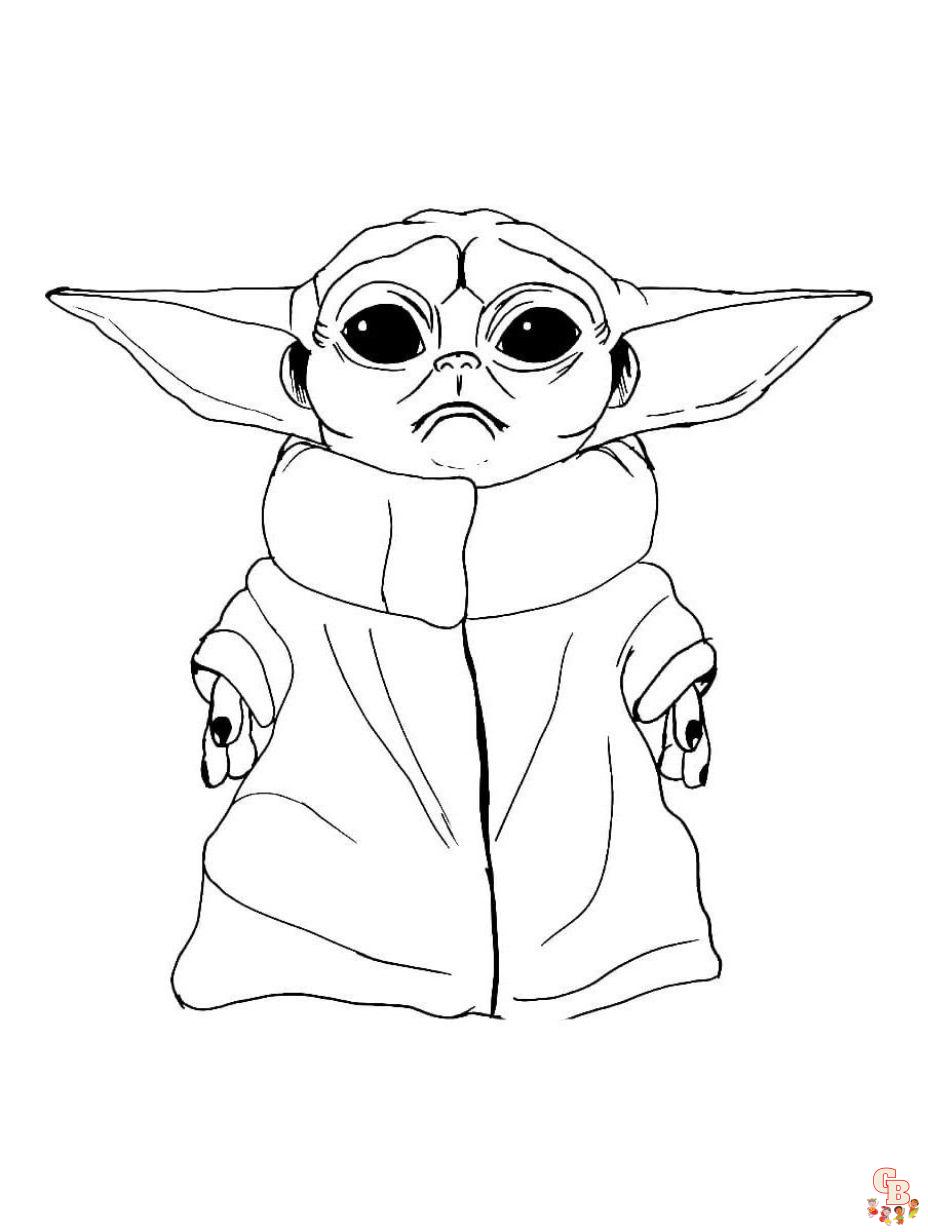 free yoda coloring pages