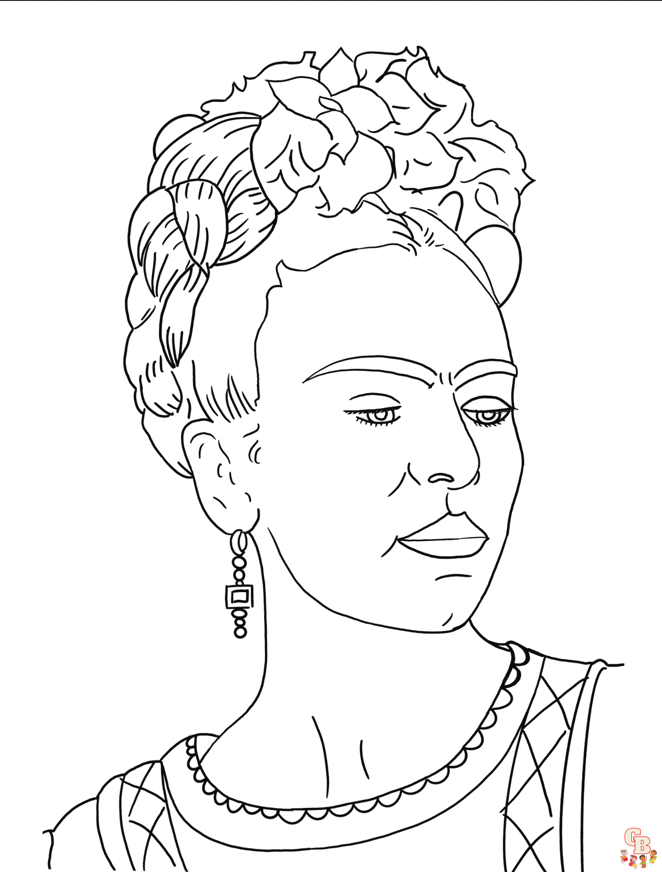 frida kahlo coloring pages printable