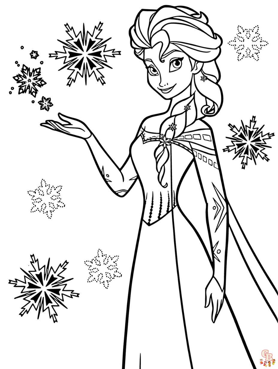 frozen disney princess coloring pages