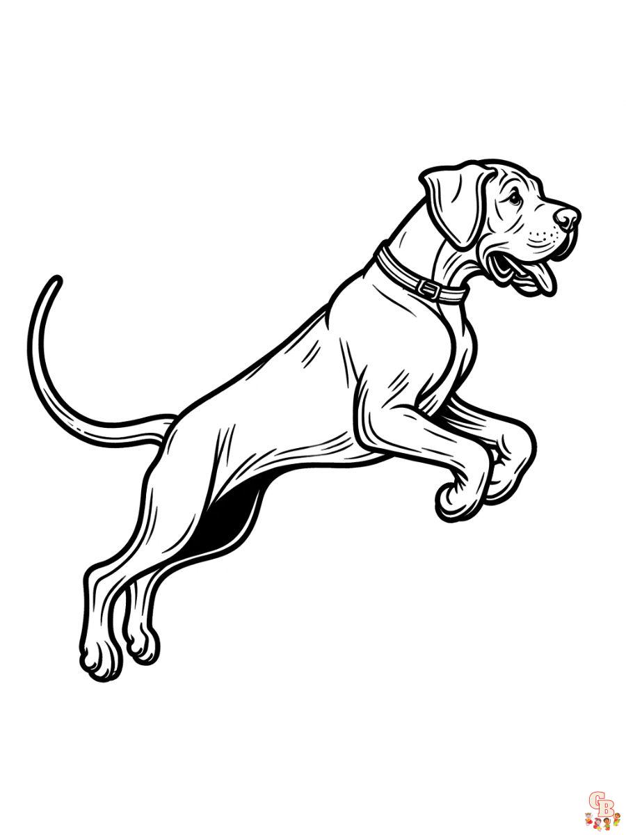 great dane coloring pages free