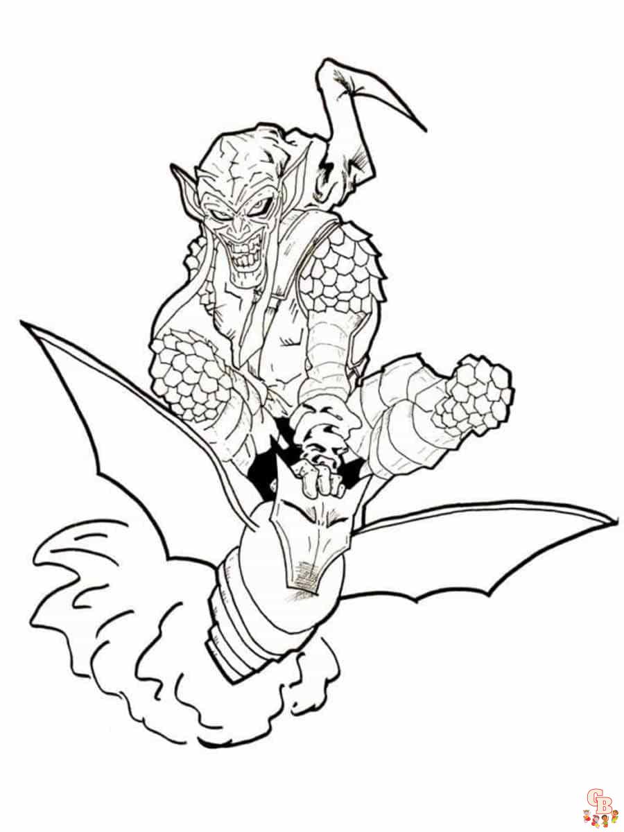 green goblin coloring pages printable