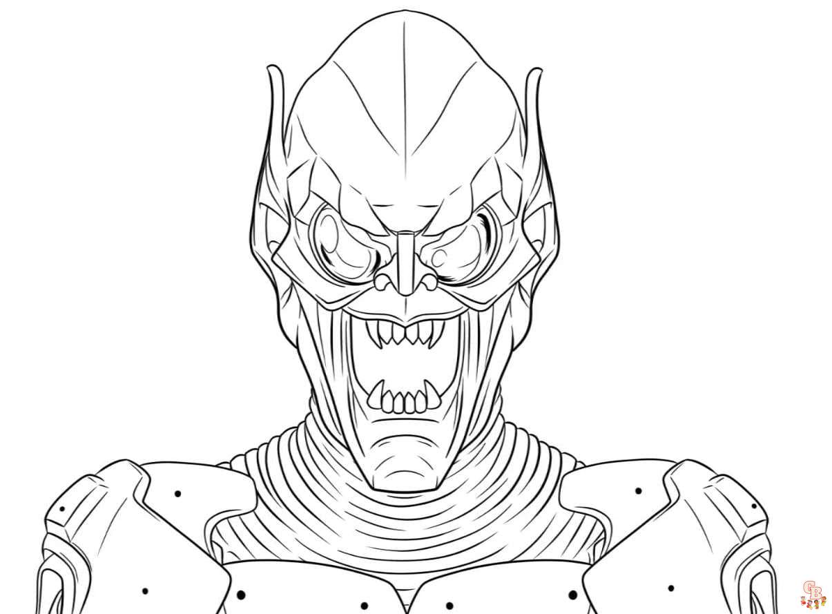 green goblin coloring pages to print