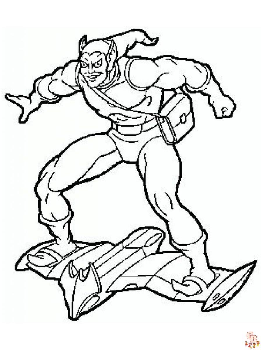 green goblin coloring pages