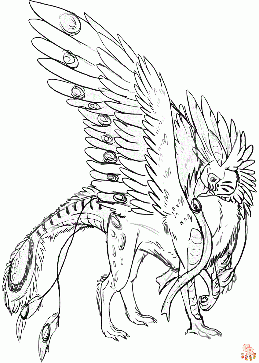 griffin coloring page