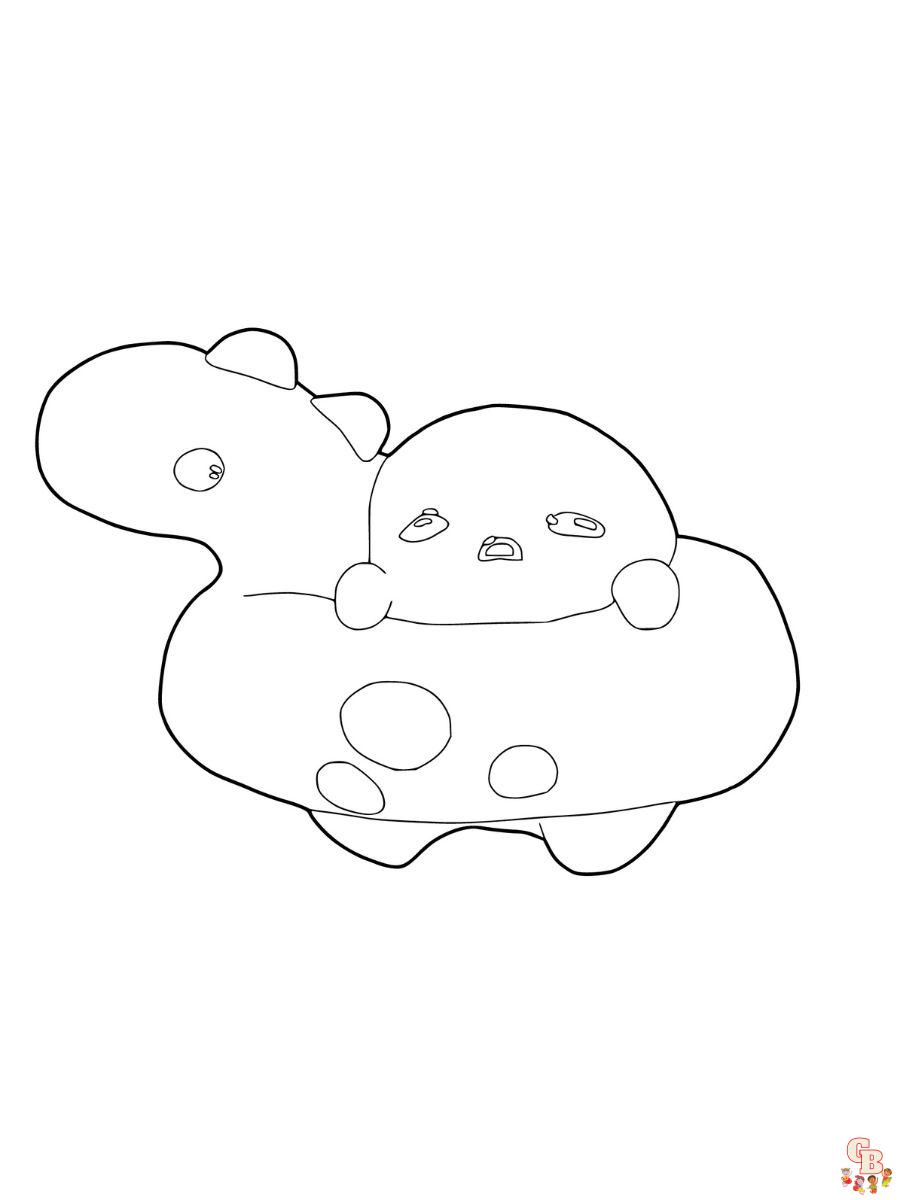 gudetama coloring pages free