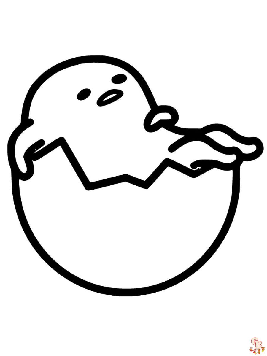 gudetama coloring sheets