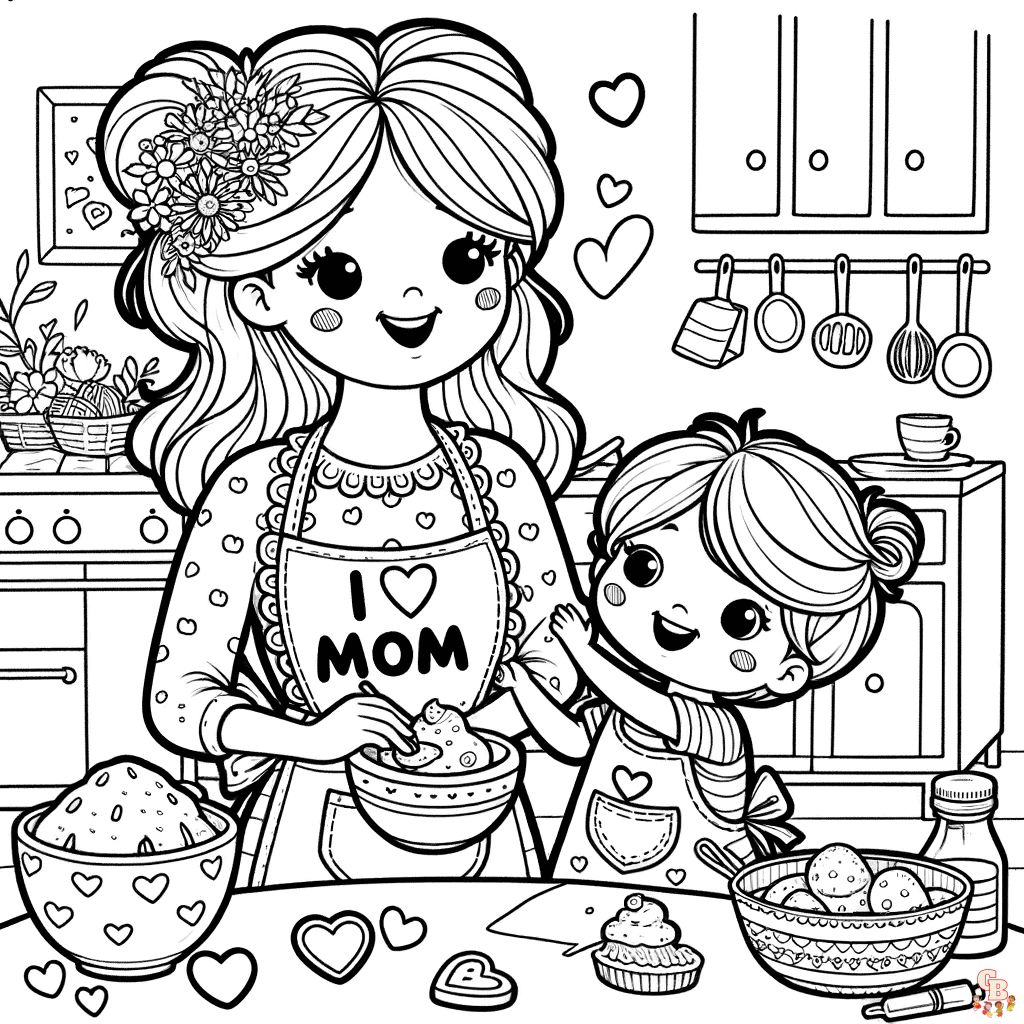 happy mothers day coloring pages